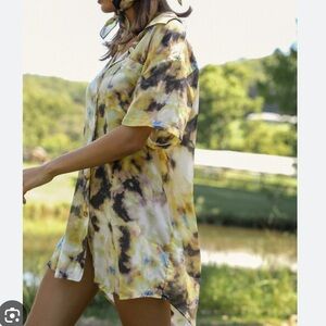 Studio Jacklyn Billie Tie Dye Shirt Dress